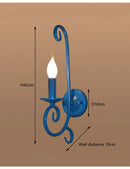 Axyaa Iron Art Candle Wall Lamp for Modern Living Room and Hallway