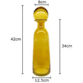 Axyaa Glass Ball Cap Vase: Modern Home Decor Desk Floral Hydroponics Arrangement