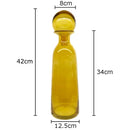 Axyaa Glass Ball Cap Vase: Modern Home Decor Desk Floral Hydroponics Arrangement