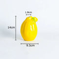 Axyaa Lemon Ceramic Vase with Artificial Flowers | Room Decorative Floral Arrangement