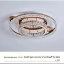 Axyaa Circle Crystal Ceiling Lamp: Modern Simple Luxury Lighting for Home Decor