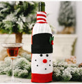 Axyaa Christmas Wine Bottle Cover Set for Festive Table Decor & Gifts