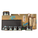 Axya Tea Set: Ceramic Kung Fu Tea Set with Tray, Cups, and Saucers