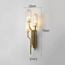 Axyaa Crystal Gold Wall Lamp: Elegant LED Lighting Fixtures for Luxury Living Areas