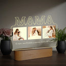 Axyaa Personalized Photo Acrylic Night Light with Message - Unique Gift for Mom