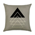 Axyaa Abstract Geometry Linen Pillowcase 45*45cm Square Home Sofa Decor Cover