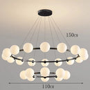 Axyaa Circular Magic Bean Pendant Light for Elegant Home Decor
