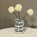 Axyaa Disco Ball Vase Flower Planter Sculpture Table Decor Unique Housewarming Gift