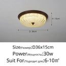 Axyaa Modern Walnut Crystal LED Ceiling Chandelier for Home Decor Lighting