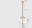 Axyaa Blue Glass LED Pendant Lamp for Coffee Shop & Bar Counter Chandelier