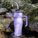 Axyaa Large Capacity Stainless Steel Thermos Bottle with Straw
