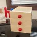 Axyaa Desktop Cosmetic Storage Organizer Cabinet with Multiple Layers