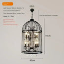 Axyaa Crystal Birdcage LED Pendant Chandelier for Home Decor
