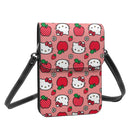 Axyaa Hello Kitty Crossbody Cell Phone Purse: Trendy Leather Card Holder Bag