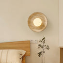 Axyaa LED Wall Lamps: Nordic Minimalism Bedroom & Living Room Light, Yellow Travertine
