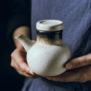 Axyaa Ceramic Oil Bottle with Lid - Small Kitchen Soy Sauce Vinegar Jar
