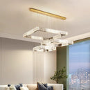 Axyaa Crystal Pendant Light Chandeliers for Modern Living and Dining Room Decor