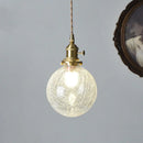 Axyaa Modern Copper Glass LED Pendant Light for Home Decor
