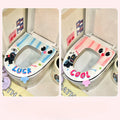 Axyaa Bunny Toilet Seat Cover Zip Winter Portable Kawaii Funny Children's Home