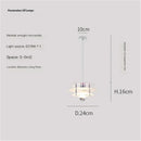 Axyaa Space Age Rainbow Chandelier LED - Nordic Bedside Bar Decor