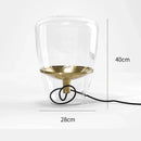 Axyaa Amber Glass Table Lamp Bedroom Decor Light