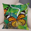 Axyaa Butterfly Flower Pillow Cover 45*45cm for Home Sofa Decor