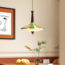Axyaa Wooden Copper Pendant Lamp for Home Decor