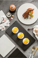 Axyaa Ceramic Dessert Plate Set for Sushi, Dim Sum, Steak - High-Grade Tableware