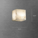 Axyaa Cube Marble Wall Lamp LED Sconce for Luxury Living spaces