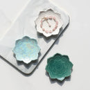 Axyaa Ceramic Ring Dish - Jewelry Holder Tray for Earrings, Rings, Necklaces