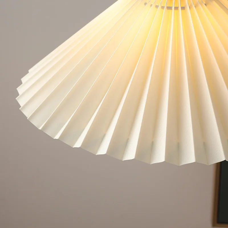 Axyaa Fabric Copper LED Pendant Lights, E14 Nordic Hanging Lamp for Home Decor