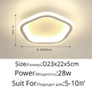 Axyaa Round LED Ceiling Light 25cm Diameter Square Kitchen Lamp Home Indoor