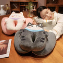 Axyaa Cat Nap Plush Pillow for Office or Classroom Desk Napping