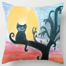 Axyaa Cartoon Cat Pillow Cover for Home Office Bedroom Sofa Car Decoration