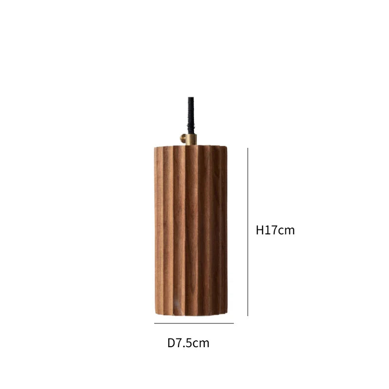 Axyaa Wood Pendant Light: Modern Room Decor Downlight for Ambiance