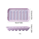 Axyaa Silicone Sausage Maker Mould with Lid - 6 Grids, DIY Hot Dog & Ham Molds