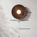 Axyaa Modern Nordic Wooden LED Wall Lamp Glass White Stair Light for Living Room