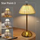 Axyaa Crystal LED Table Lamp: Rechargeable Dimmable Night Light for Atmosphere