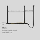 Axyaa Modern Leather Belt Chandelier Pendant Light for Home and Bar Decor