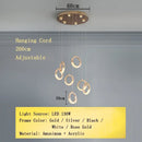 Axyaa Gold Ring LED Pendant Chandelier Ceiling Light Nordic Designer Fixture
