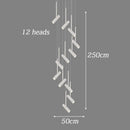 Axyaa Modern Stair Chandelier Pendant Light for Indoor Living Room Lighting