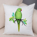 Axyaa Cartoon Parrot Pillowcase with Birds and Flowers 45x45cm