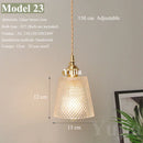 Axyaa Multi-Color Glass Pendant Light: 23 Shapes Hanging Lamp for Kitchen & Dining