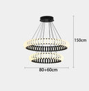 Axyaa Modern Home Decor LED Pendant Chandeliers for Living and Dining Room