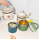 Axyaa Stainless Steel Food Thermal Jar 630/1000ml Soup Thermos Lunch Box