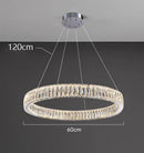 Axyaa Crystal Chandelier: Modern Stair Pendant Lamp for Living Room, Interior Lighting