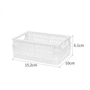 Axyaa Foldable Storage Crate: Portable Stackable Organizer Box for Makeup, Jewelry, and Toys