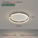 Axyaa Modern Luxury Nordic LED Living Room Lights Circular Fixtures