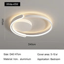 Axyaa Modern Circle Ring LED Ceiling Lamp Dimmable Minimalism Bedroom Lighting