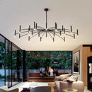Axyaa Modern LED Ceiling Chandelier for Living Room, Metal Pendant Lamps Fixtures
